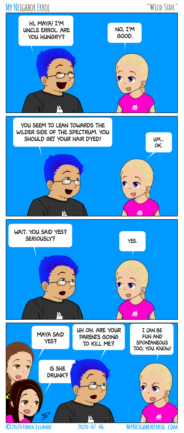 I'm still wondering about that cake. Does Maya read this comic? Can she explain the cake to me?